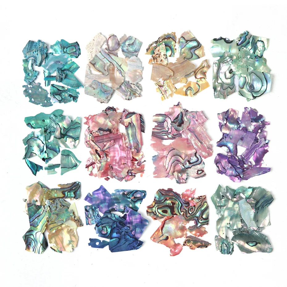 Nail Flakes Nail Glitter Nail Decoration Nail Decorations Nail Art Shell Flakes Broken Glass Mica Glitter Nails Accessories Sea Shell Fragments Texture Pel Polish Sequins Manicure NFBY