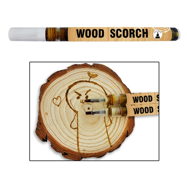 Wood Burning Pen Scorch Pen Marker Pyrography Pen Wood Burned Marker Pen  for DIY Projects Fine Tip 0.12in - AliExpress