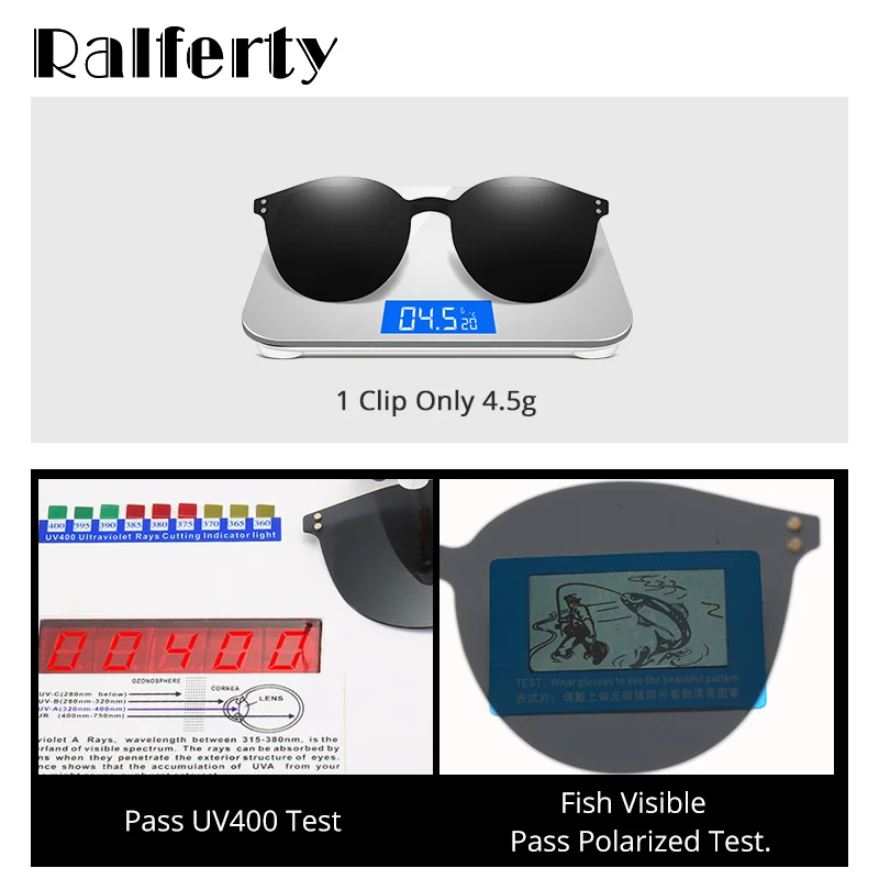 Ralferty, ультра-светильник, Ultem, магнитные солнцезащитные очки, поляризационные очки, клипсы, оттенки для женщин, Полароид, линзы, очки Z960