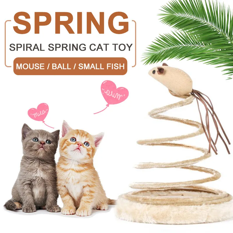 Диск весенний Кот Игрушка играя Knickknack интерактивный Забавный котенок игрушечная мышь игрушка на присосках эластичная Весенняя мышь крепкий дом