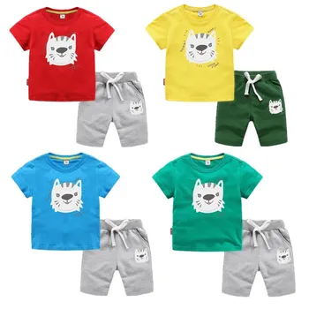 

Orangemom Official Store Summer 2020 Baby Boys Cotton Kids Short Sleeve Baby (t-shirt +shorts )two-piece For Sports Outdoor Suit