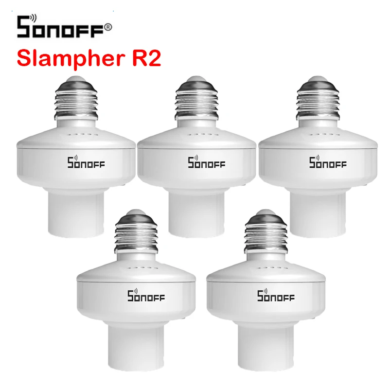 SONOFF Slampher R2 ITEAD WiFi умный светильник держатель лампы 433 МГц RF E27 беспроводной держатель лампы для Amazon Alexa Google Home/Nest