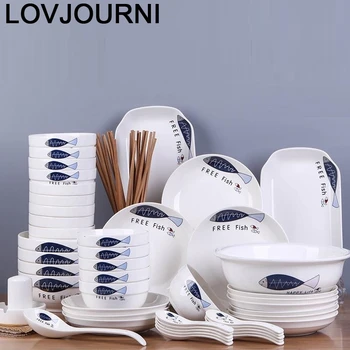 

Fruteira Set Ice Cream Tigela Vajilla Flatware Cuenco Food Container Noodles Ceramica Dinnerware Kitchen Dining Bar Ceramic Bowl