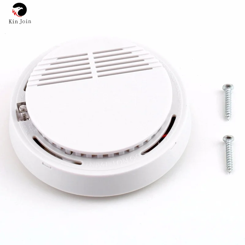 KinJoin-Detector de humo para el hogar y la Oficina, alarma fotoeléctrica de seguridad contra incendios, Sensor de alarma de humo