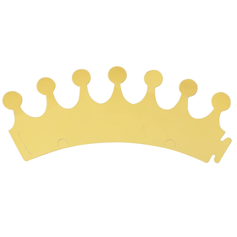 gold 9*25 см, детский праздничный колпак с днем рождения бумаги Шапки Кепки Корона принца, принцессы вечерние украшения для мальчиков и девочек, декор для вечеринки в честь Дня Рождения - Цвет: gold