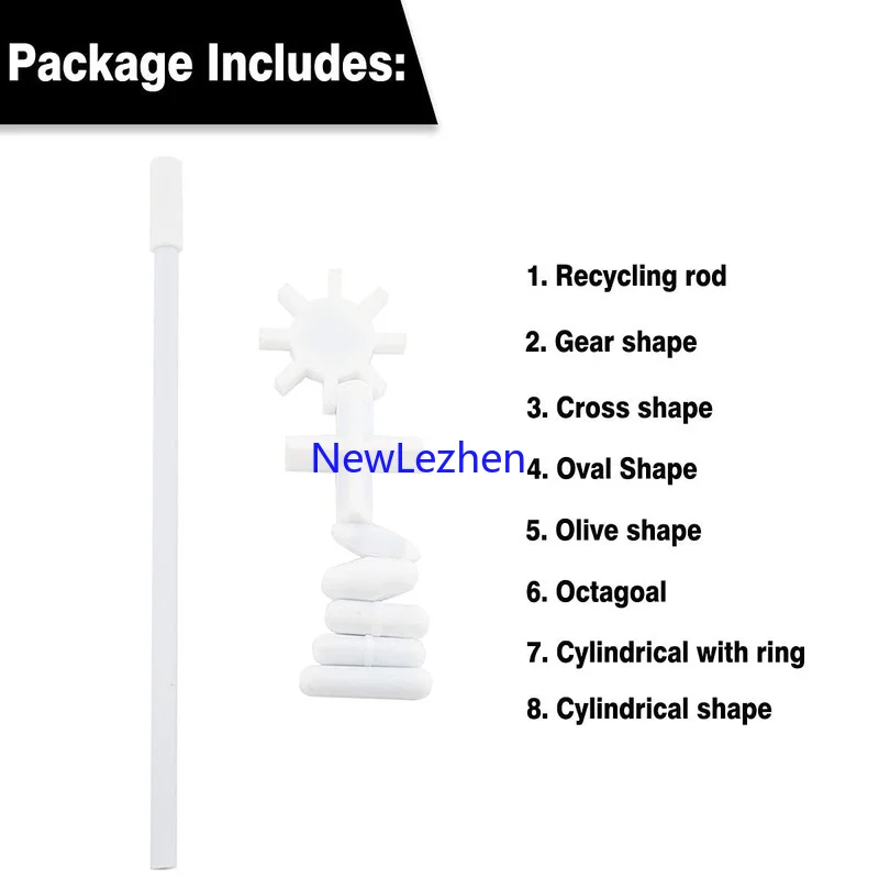 Magnetic Stirrer 7 Shapes Magnetic Stirrer Stir Bars Mixer PTFE Stiring Rod with Magnetic Retriever