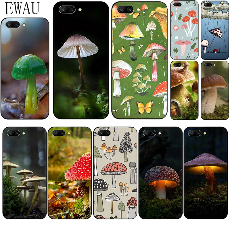 EWAU гриб силиконовый чехол для телефона для huawei Honor 6A 7A Pro 7C 7X 8X 8C 8 9 Примечание 10 Lite вид 20 9X Pro 8A 20S