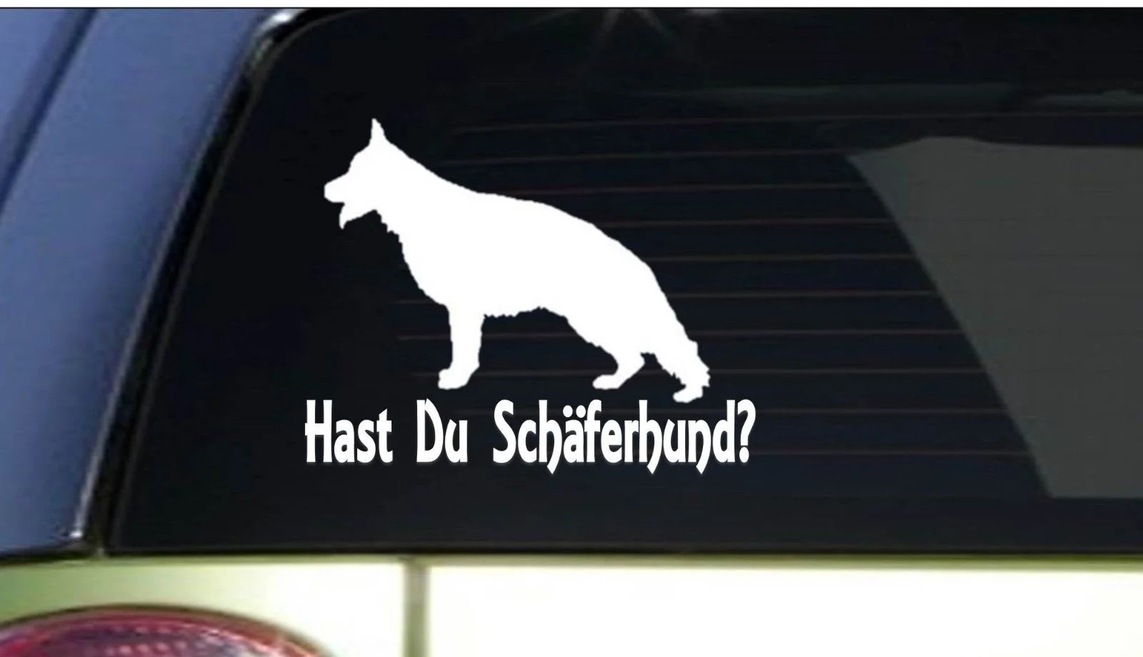 Hast du schaferhund " Наклейка немецкая овчарка schutzhund наклейка на компьютер
