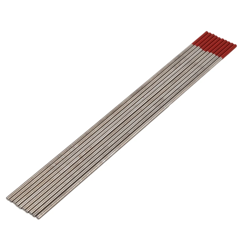 TIG сварки Вольфрам электроды 2% торированный 1/16in x 7in(красный, WT20) 10 шт. в комплекте