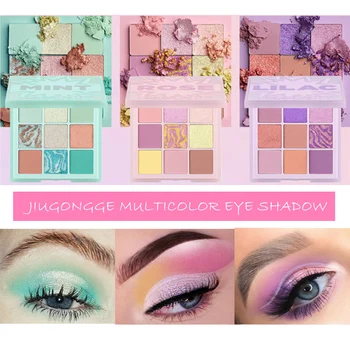 

Portable 9 Colors Eyeshadow Palette Warm Pigmented Waterproof Eye Shadow Blend Daily Makeup Palette EY669