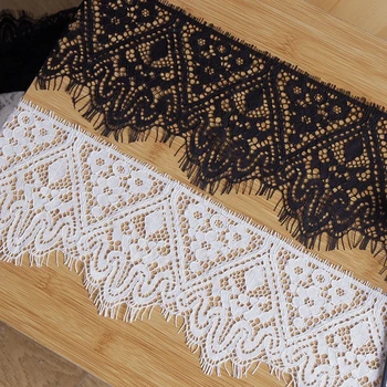 

3meters long unilateral thick cotton strands eyelash lace lace fabric sweater skirt lengthening accessories