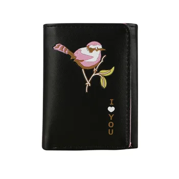 

MAIOUMY Retro Wallet Women funny Birds Printing Short Coin Purse Wallet Card Holder Handbag wallet women high quality slim purse