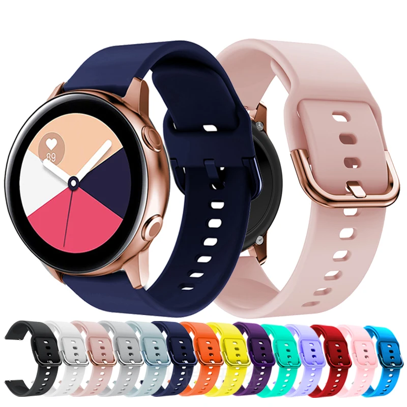 Силиконовый ремешок для Samsung Galaxy watch 42/46/S2/S3/Huami/Amazfit/BIP/Huawei 18/22/20 мм | Наручные часы