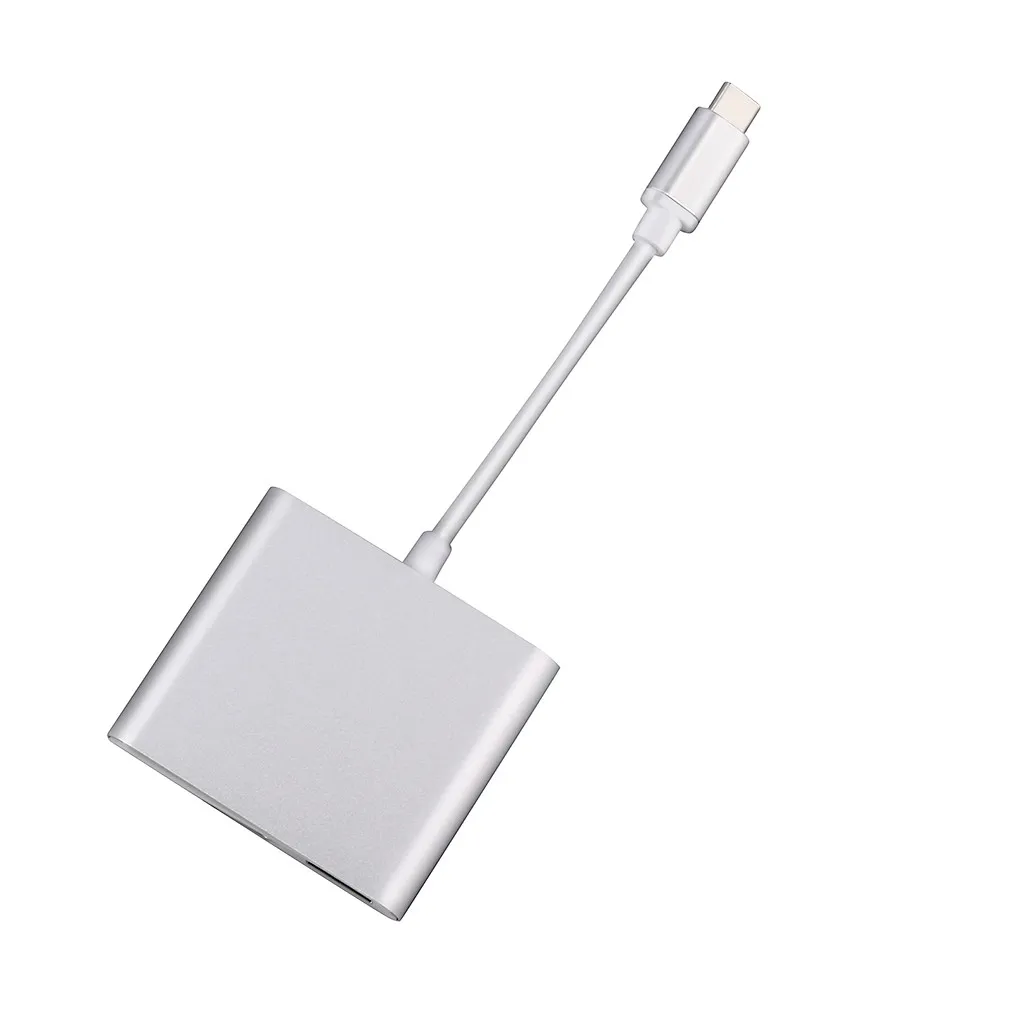 Ouhaobin 3в1 usb-хаб USB C к HDMI адаптер HD 4 к 100 Вт адаптер конвертер для ноутбука для телефонов HDMI конвертер