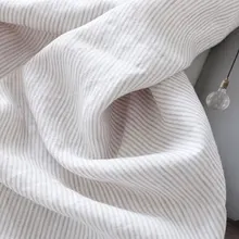 1 м Экстра ширина 110 дюйма 280 см льняная ткань фермент камень вымытый серая полоса 165gsm вес для домашнего и чайного полотенца DIY