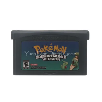 

For Nintendo GBA Video Game Cartridge Console Card Poke Series Moemon Emerald English Language US Version