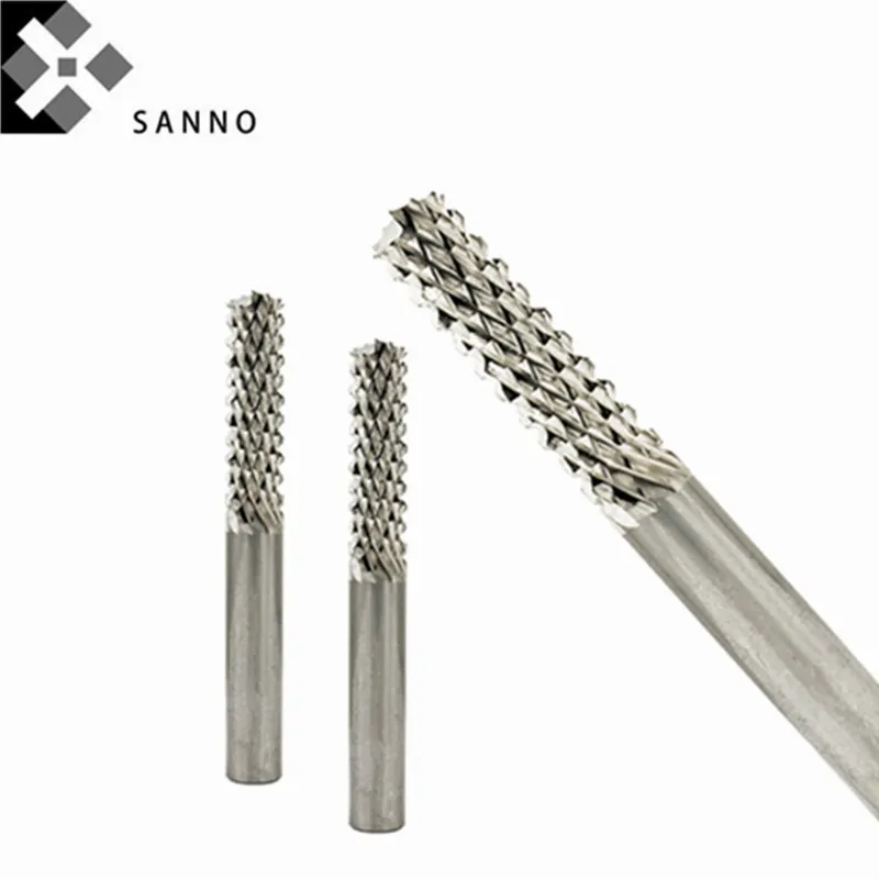 

Tungsten Steel PCB Corn Milling Cutter 4x4x12mm - 12x12x25mm Roughing Groove End Mill Router Bits Engraving Machine Tool