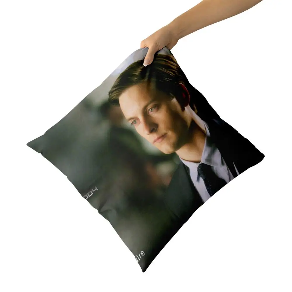 Tobey Maguire хлопчатобумажные парусиновые наволочки на заказ для диванных