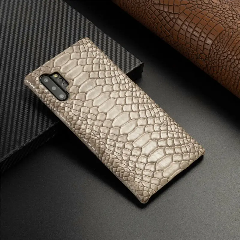 Кожаные чехлы из змеиной кожи для телефона или samsung Galaxy Note 10 Plus S10 S9 Plus S10E противоударный жесткий чехол для samsung Note 10 8 9