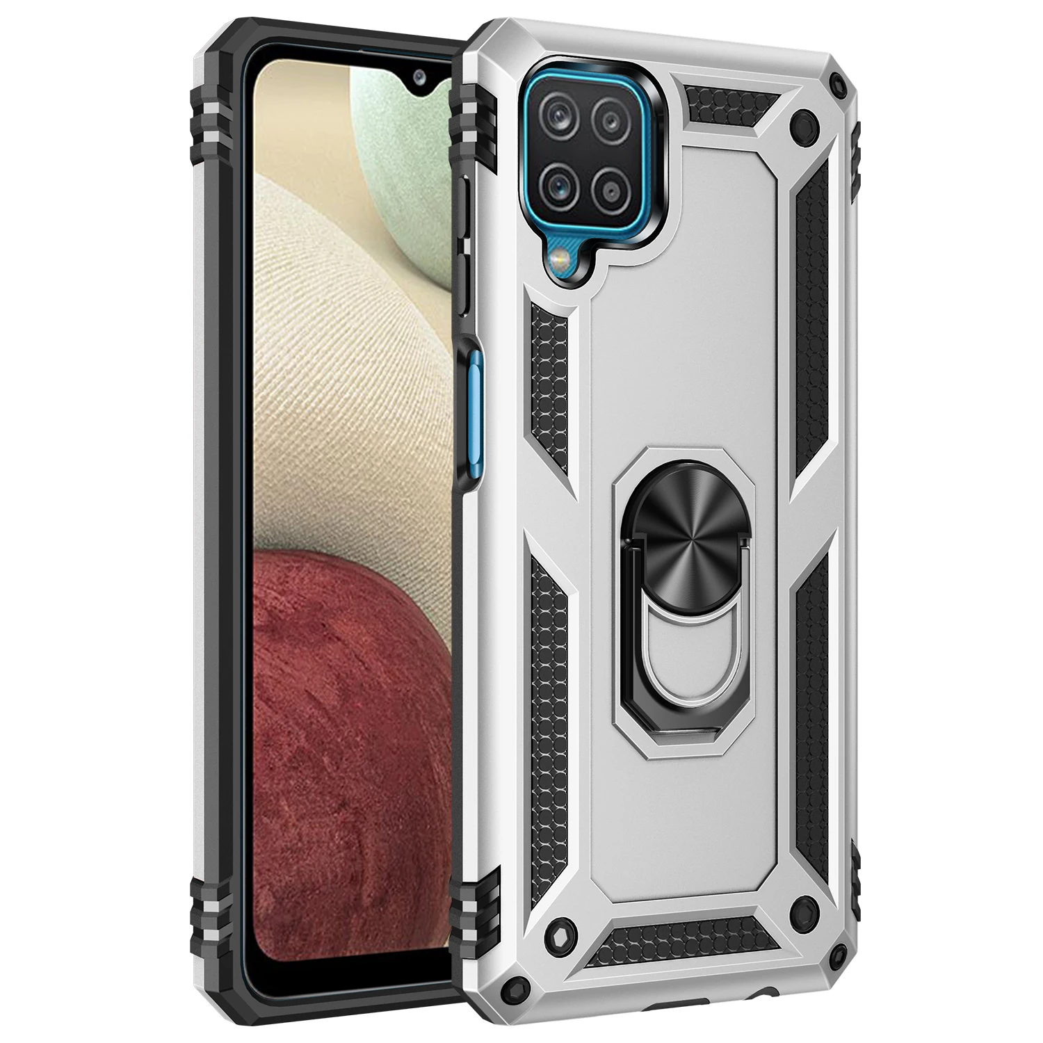 Ultimate Military-Grade Shockproof Phone Case with Magnetic Ring & Metal Back Cover