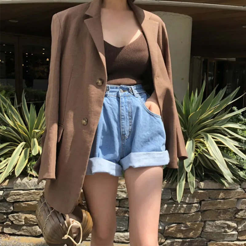 Vintage Jean Shorts High Denim Summer 