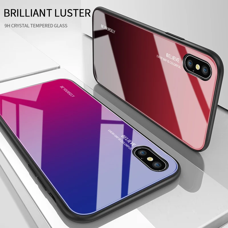 Для OPPO A52 A72 A92 A31 A9 2020 A12 Роскошный чехол Аврора Радуга градиентная серия