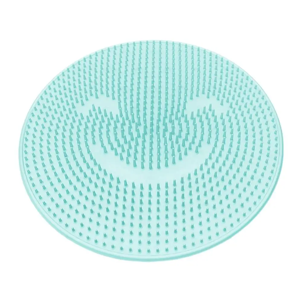 Небесно-голубой Силиконовые ленивые мытья ног ванна артефакт массаж спины подушка подошва удаление омертвевшей кожи мыть кисти часы с чашкой на присоске для ванной коврик - Цвет: Небесно-голубой
