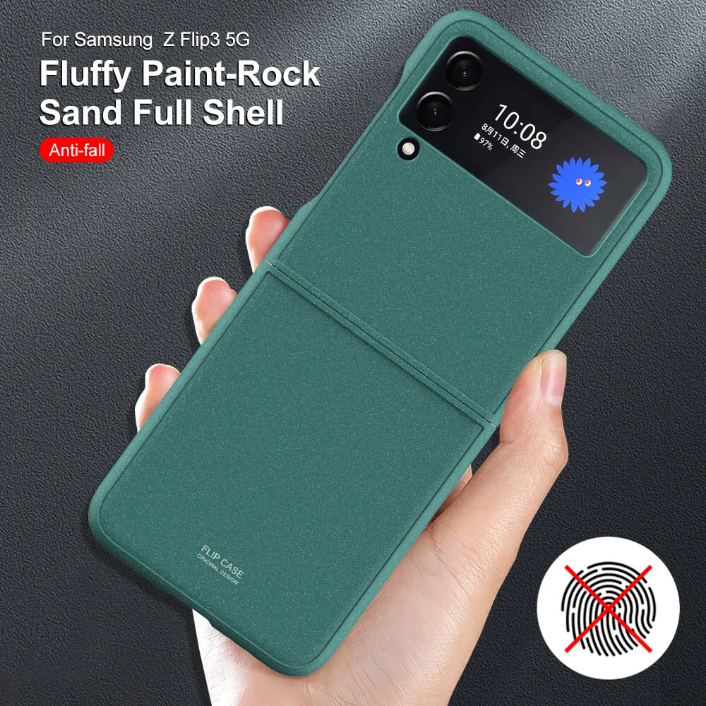 Z flip 3 Case Luxury Matte Phone Case for Samsung Z Flip 3 Flip3 ZFlip3