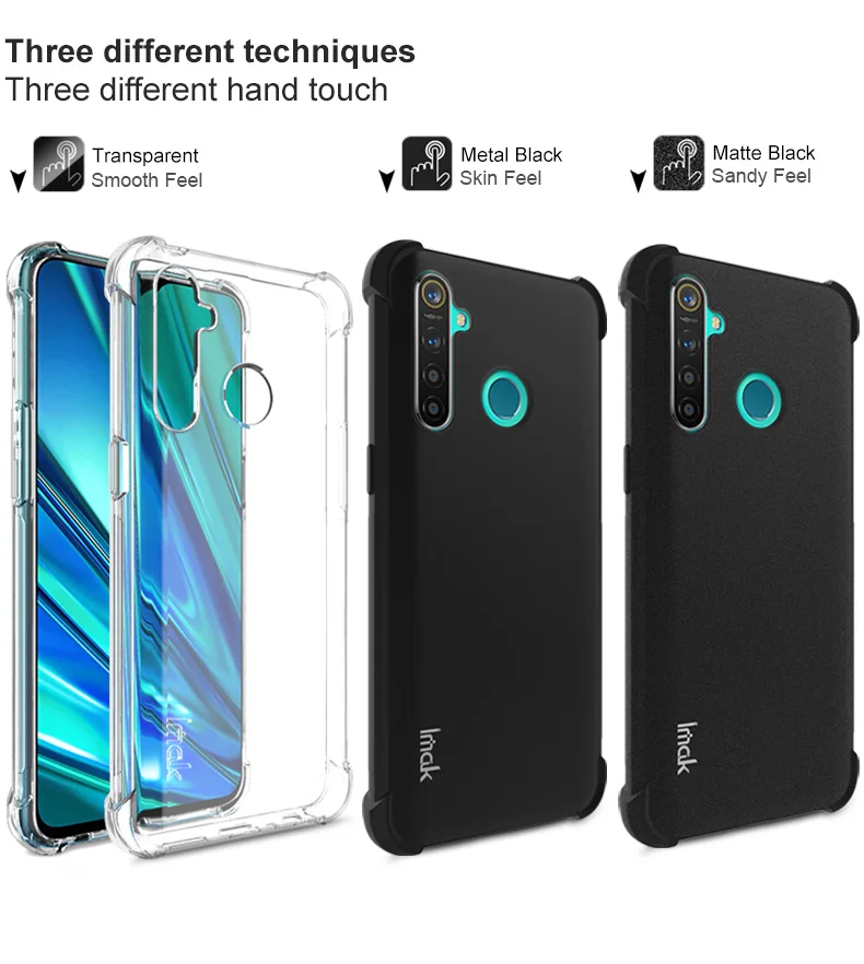Для Realme Q чехол с кристаллами для OPPO Realme 5 Pro задняя крышка IMAK 360 Защитный Прозрачный чехол для Funda OPPO Realme 5Pro чехол