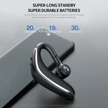 

Bluetooth 5.0 Wireless Headphones Waterproof Sports Headset Fast Charging Hook Wireless Earphone HIFI HD Stereo Wireless Earpod