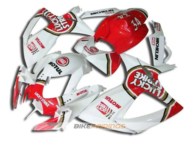 

TOP Injection Molding New ABS Full fairings kit set Fit For Suzuki GSX-R600 GSX-R750 600 750 2006 2007 06 07 custom red lucky