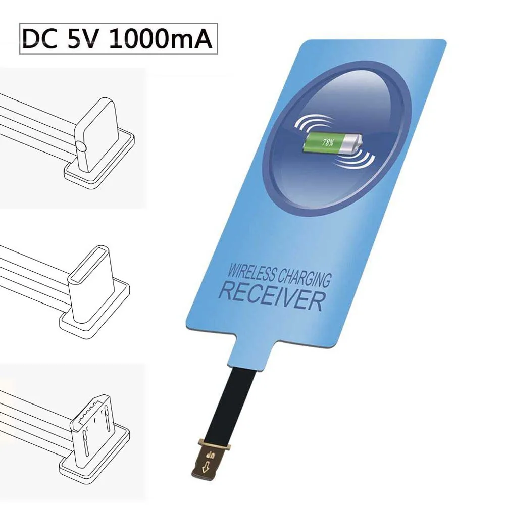 

New Qi Wireless Charger Receiver Update Fast Charging For Wireless Charger Pad Coil Adapter For Xiaomi Huawei Iphone 6 7 Samsung