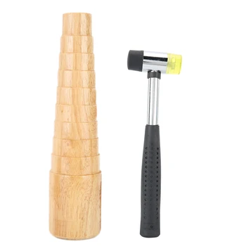 

Jewellery Tool Wooden Stepped Bracelet Sizing Bangle Mandrel Wire Wrapping Tool