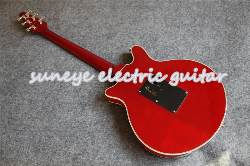 Custom Shop красная электрическая гитара Brian may-стиль гитара электрическая DIY Гитарный комплект на заказ