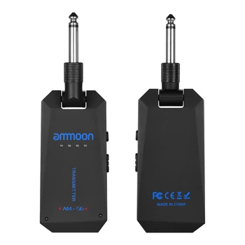 

ammoon AM-5G Wireless 5.8G Guitar System Rechargeable Audio Transmitter and Receiver ISM Band for Bass Guitars Amplifier