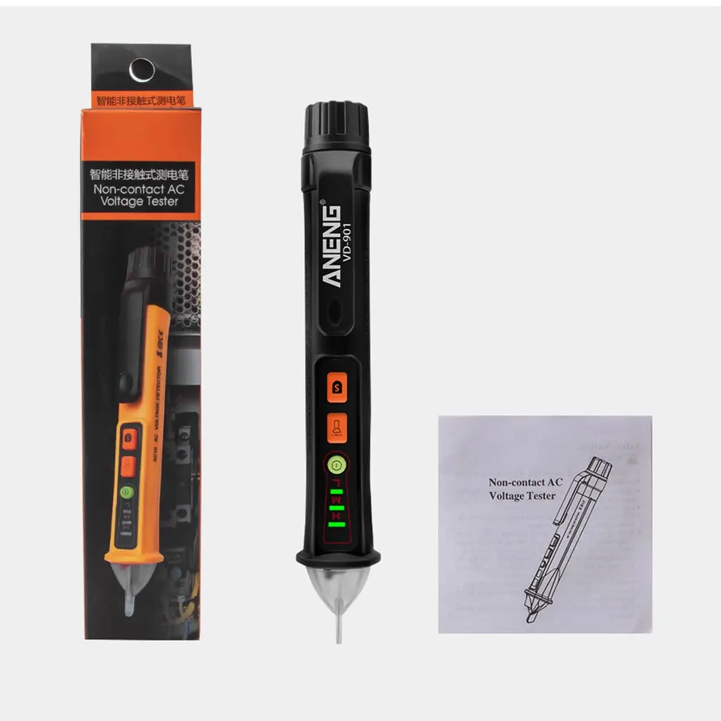 

ANENG VD901 Electrical Tester Pen 12-1000V AC Voltmeter 100a AC Voltage Detector Multimeter Outlet Tester Circuit Breaker Finder