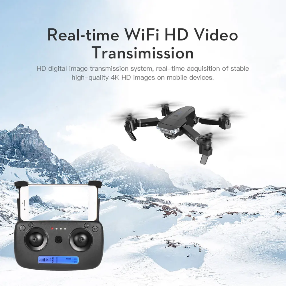 2019 SG901 Drone 4K 1080P HD Dual Camera Follow Me RC Quadrocopter 50x Zoom FPV wifi Drone with camera Selfie Dron Gift For Kid