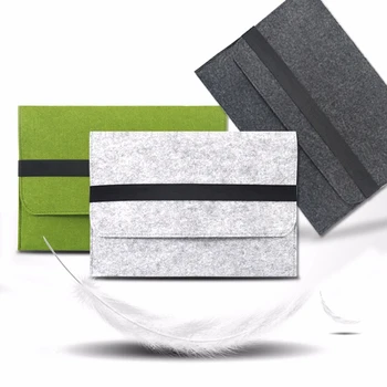 

11 13 15 Wool Felt Inner Notebook Laptop Sleeve Bag Case Carrying Handle Bag For Macbook Air/Pro/Retina