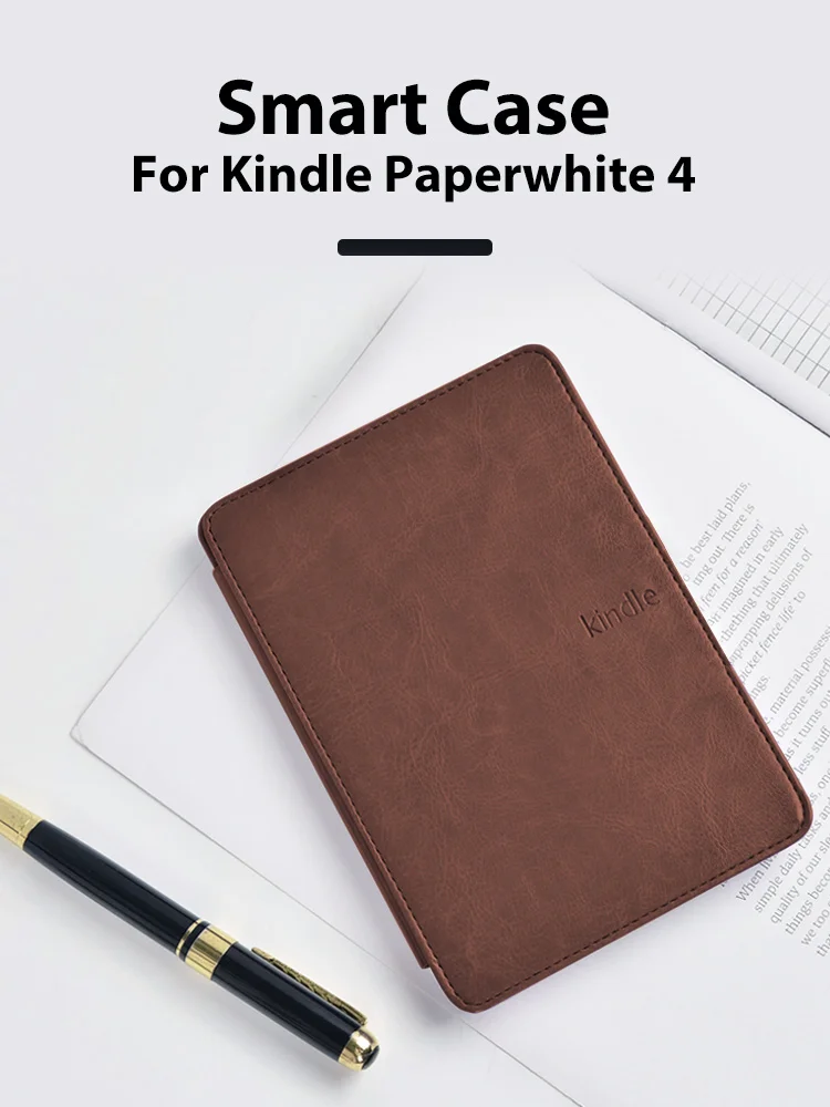 Чехол-книжка из искусственной кожи чехол для Amazon kindle Paperwhite 4 читалка для kindle Paperwhite 4 6 дюймов Чехол для электронной книги+ пленка+ стилус