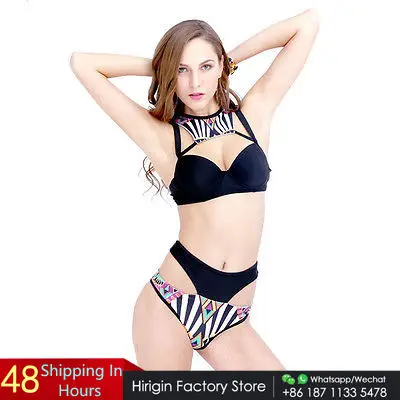 Бразильский бикини Новинка 2017 года пикантные Для женщин Плавание одежда костюм