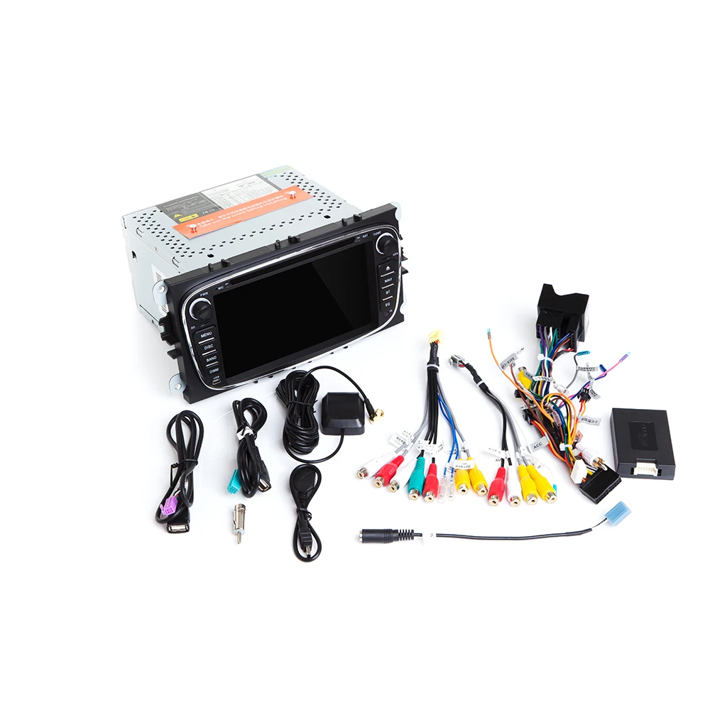 Best 8 Core 2 din Android 9 Car Radio Multimedia For Ford Focus 2 3 mk2 Mondeo 4 Kuga Fiesta Transit Connect S-MAXC-MAX IPS DSP4G 64G 5