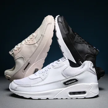 

Large Size 45 46 MEN'S Shoes Autumn Punched Sheet Surface Casual Sports Shoes Lightweight Air Cushion Running Shoe 0329