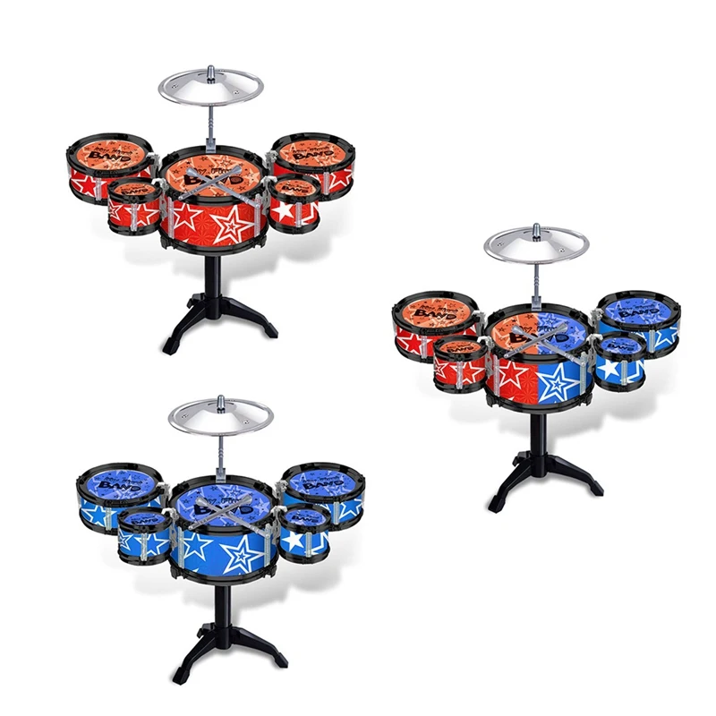 Random color 1 шт. детский игрушечный барабан, детские пластиковые игрушки, музыкальная игрушка, инструмент для Создания звука, развивающая игрушка для детей - Цвет: Random color