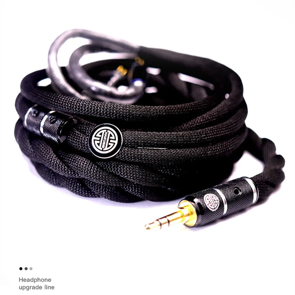 

FENGRU HAKUGEI GREAT HARMONY хлопковая сетчатая защита 7N Litz 4 доли 480 ядер 24awg 2Pin 0,78 MMCX кабель для наушников, обновленный кабель для KXXS S8