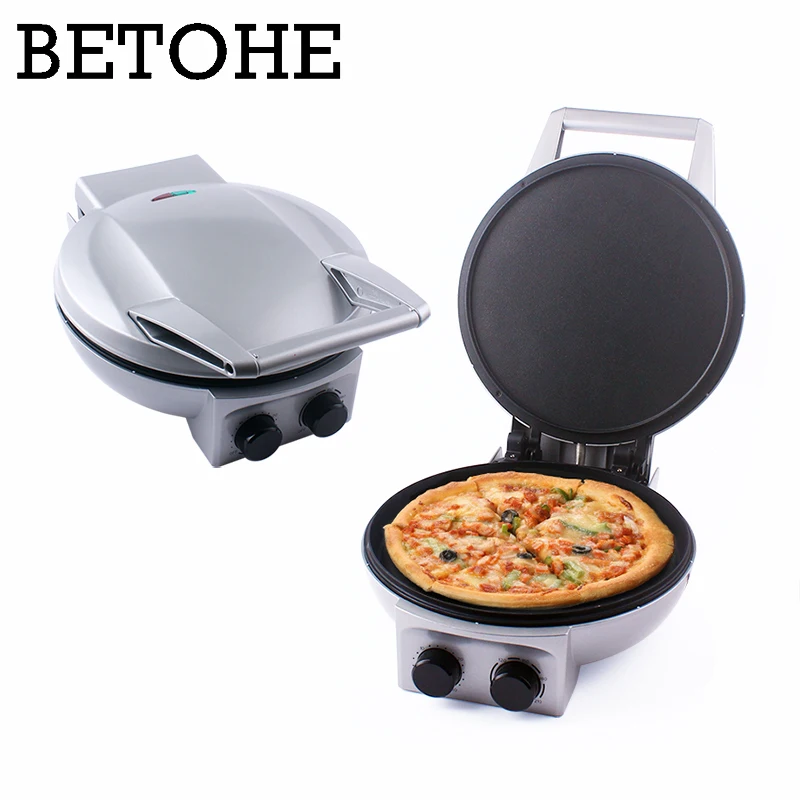 Electric Pancake Crepe Maker Double Sided Heating Pizza Pan BBQ Steak Frying Machine Barbecue Baking Grill Skillet Pie Griddle