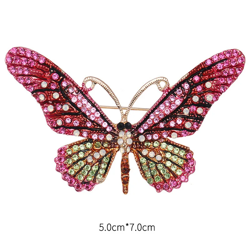 Elegant Rhinestones Brooches for Women,Retro Crystal Handmade Brooch  Pin,Butterfly Pins for Clothes,Women's Brooches & Pins