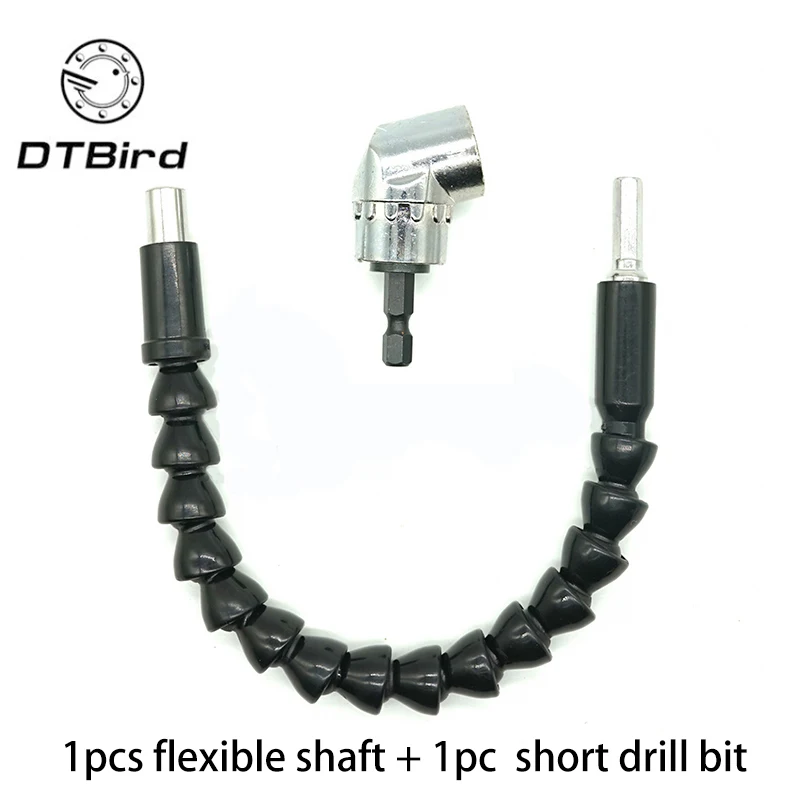 1/4 дюймов гибкий шестигранный стержень отвёртки мощность сверло расширение 105 градусов Угловое устройство+ резьбовое соединение+ гибкий удлинитель