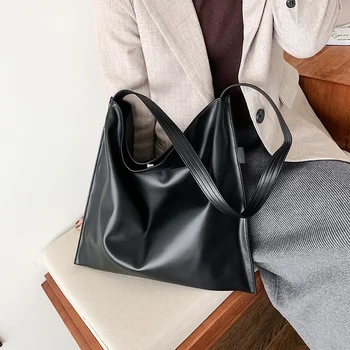 

Tote Bag Women Bag Large Capacity Soft Leather Fashion Korean Trend Wild Shopping Bag Shoulder Bag