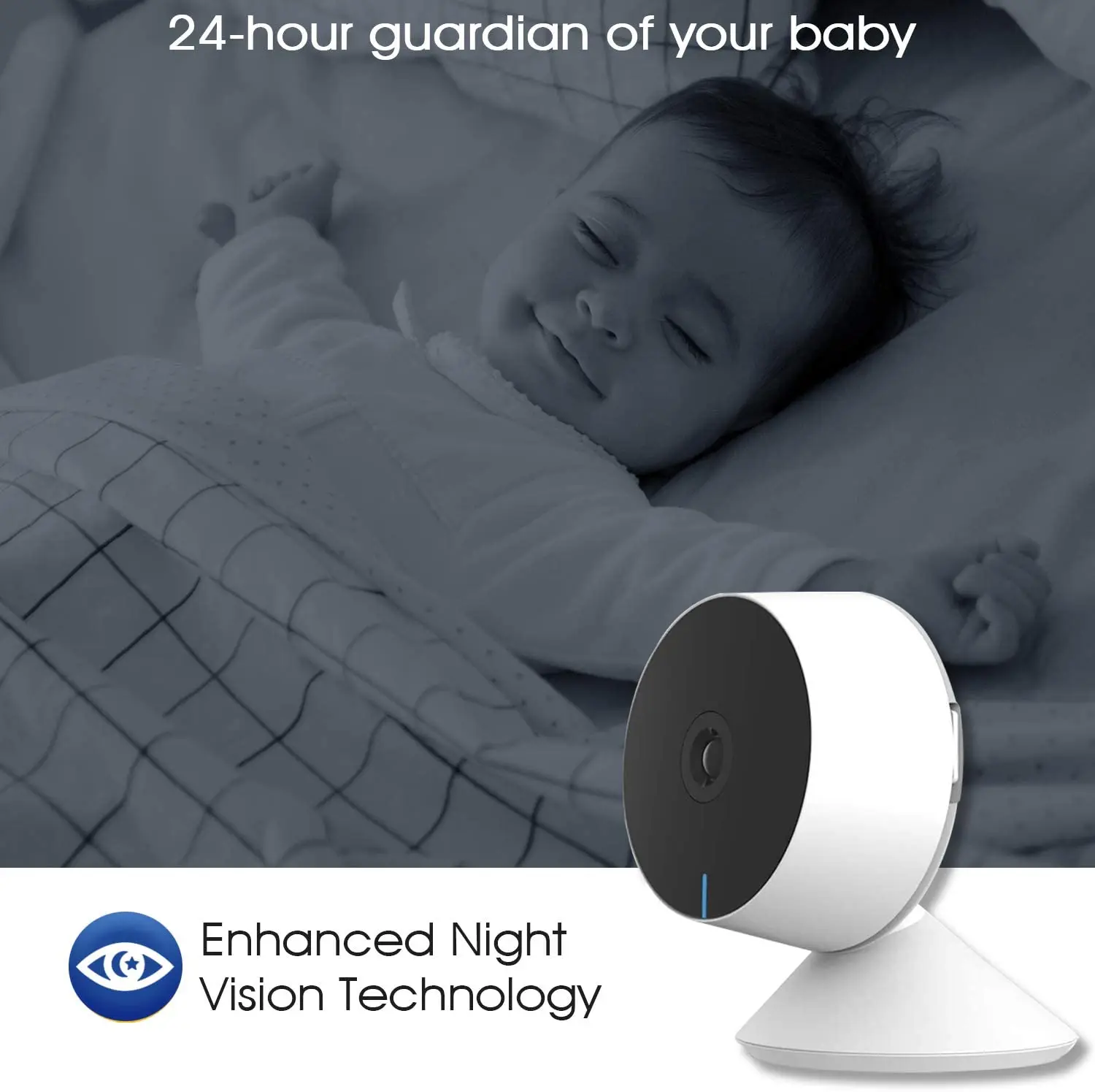 Laxihub IP Camera Indoor Wi-Fi Surveillance Camera Baby Monitor 720P 1080P 2K Mini Cam Home Security Webcam Motion Detection