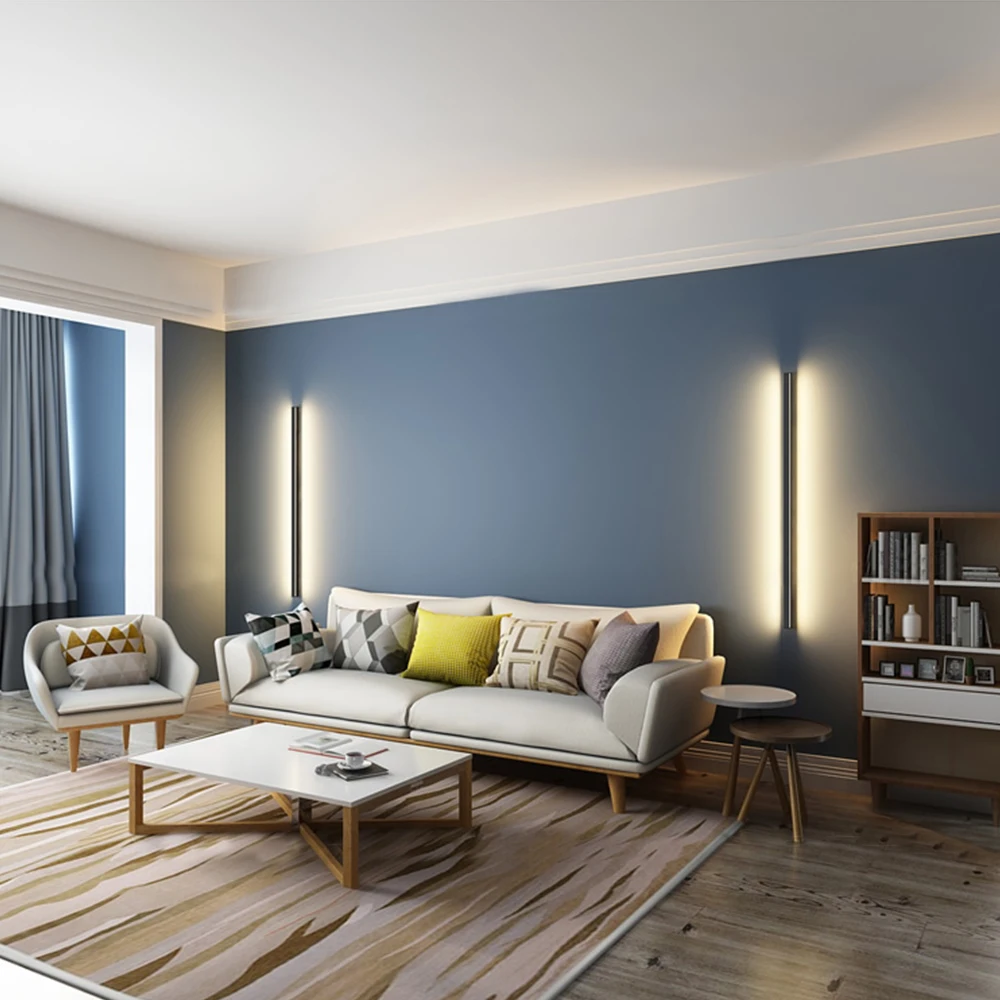 Nordic Minimalist Long Strip Wall Lamp Modern Led Wall Light